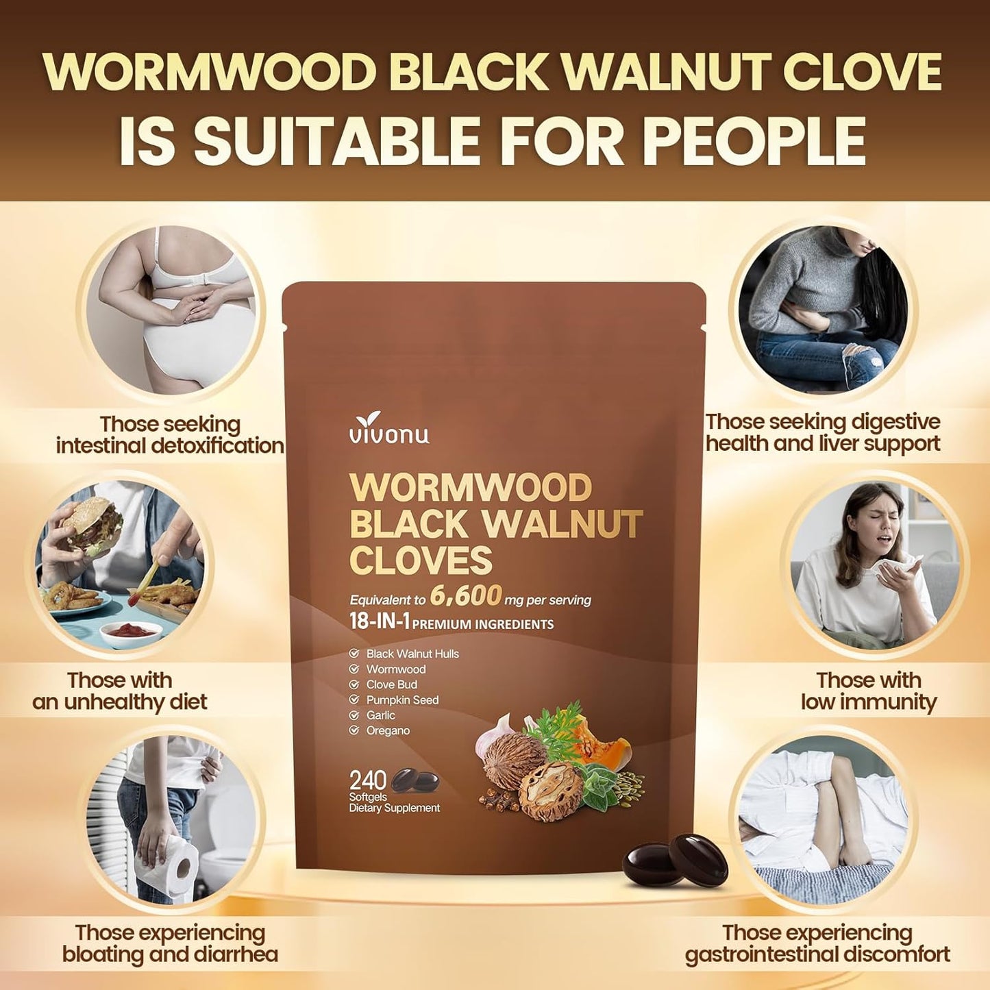 Wormwood Black Walnut Cloves